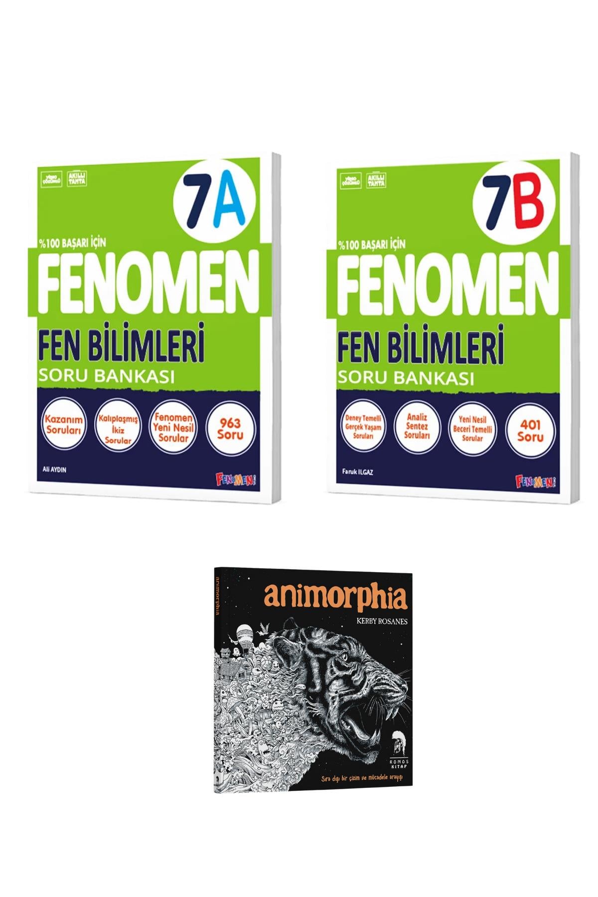 2026 7. Sınıf Fen Bilimleri A ve B Soru Bankası (Animorphia Hediyeli - 3 Kitap)