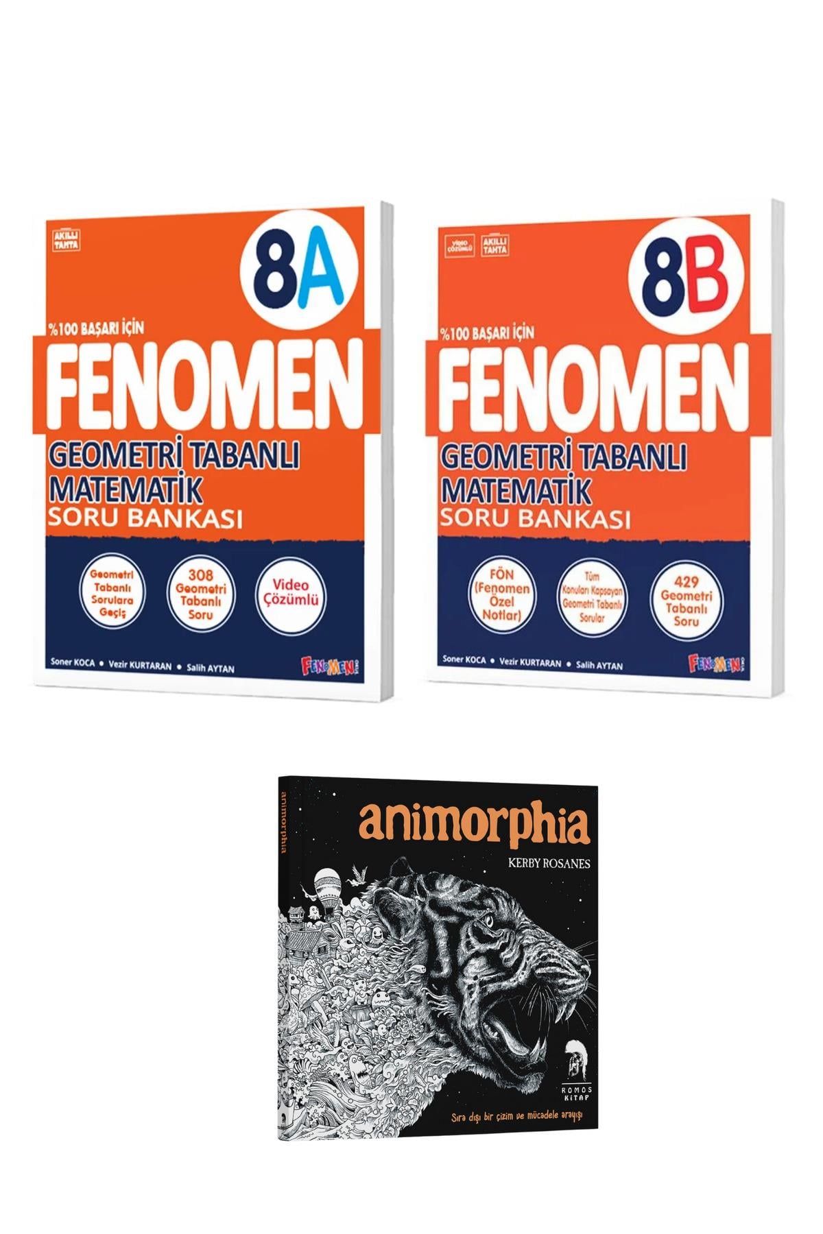 2026 8. Sınıf Geometri A ve B Soru Bankası (Animorphia Hediyeli - 3 Kitap)