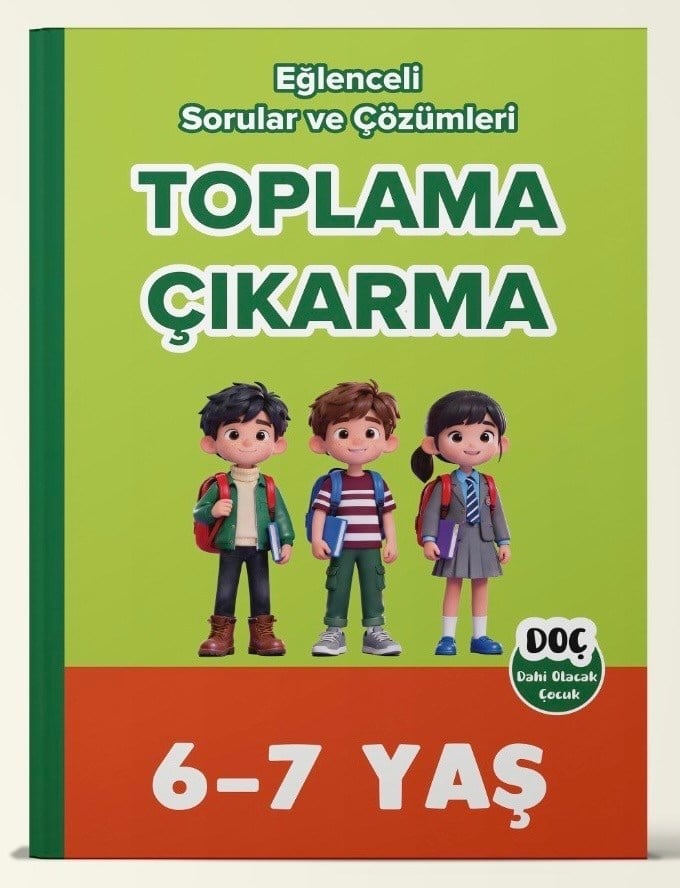 6-7 Yaş Eğlenceli Toplama - Çıkarma Tamamı Çözümlü Soru ve Çözümleri