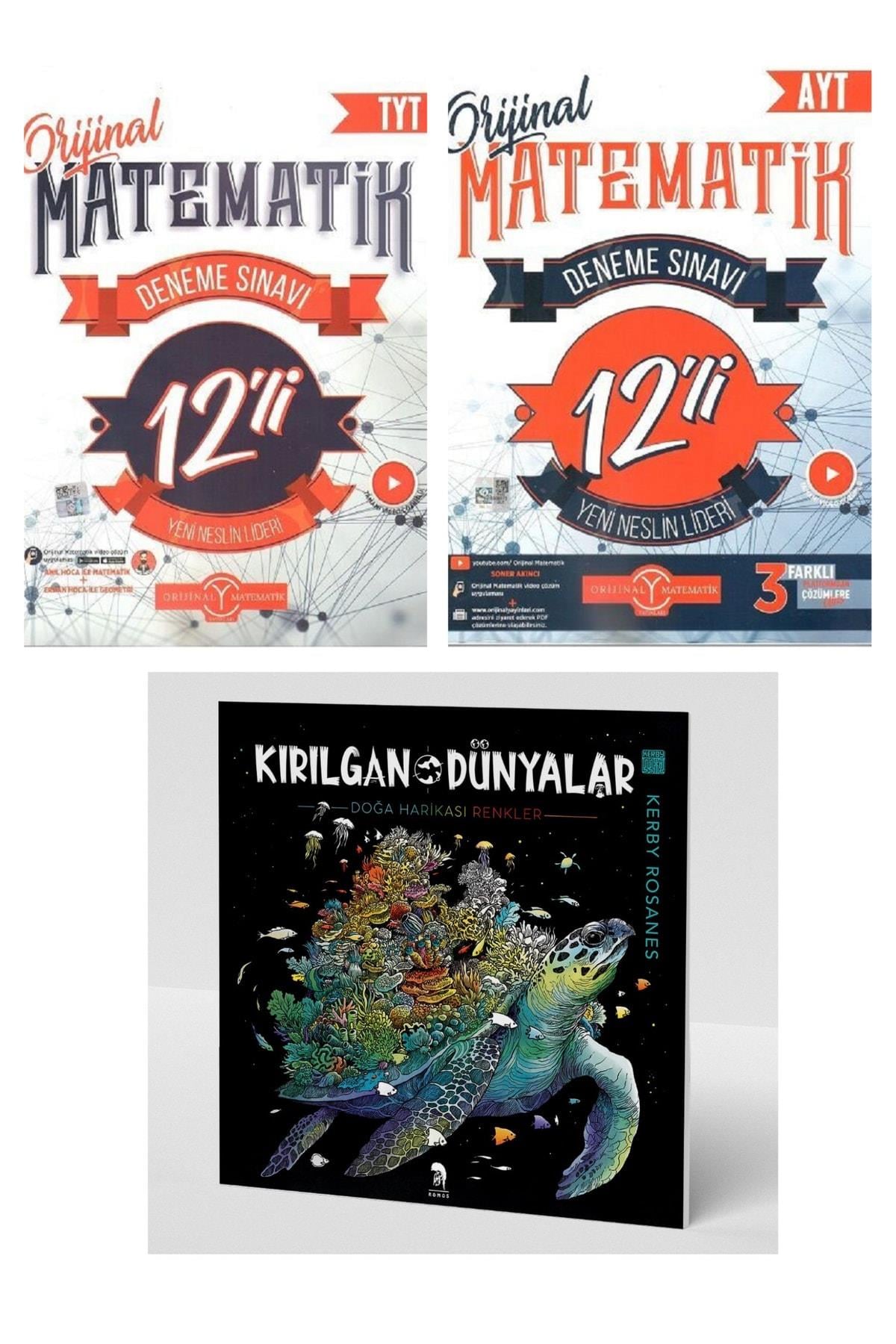 Orijinal Tyt Matematik 12 Deneme-ayt Matematik 12 Deneme Seti/kırılgan Dünyalar Hediyeli