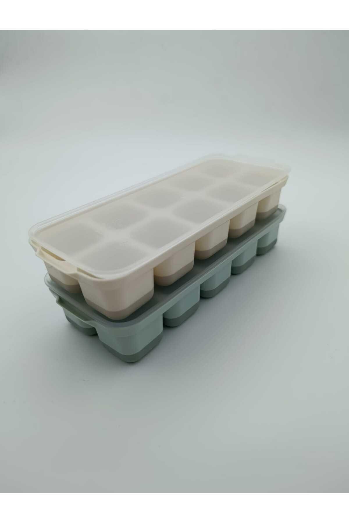 20 cm SPJUTROCKA 2 Adet Renkli Kapaklı Buz Kalıbı Plastik