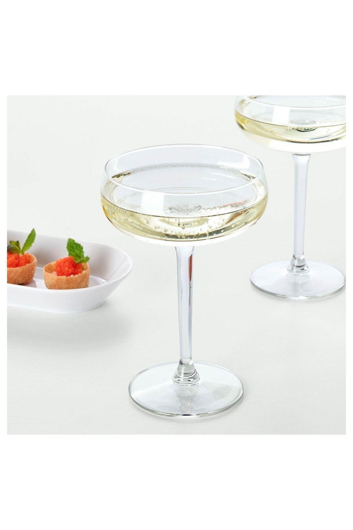 2'li Şampanya Kadehi Tatlı Sunum Bardağı Saydam 300 ml