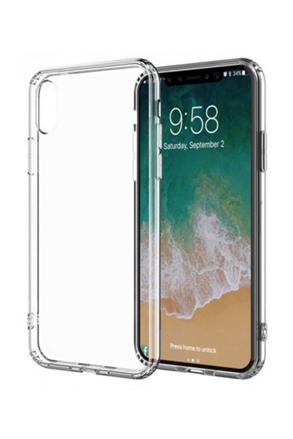 Apple Iphone X-xs Toz Koruma Tıpalı Ultra Ince Şeffaf Silikon Kılıf