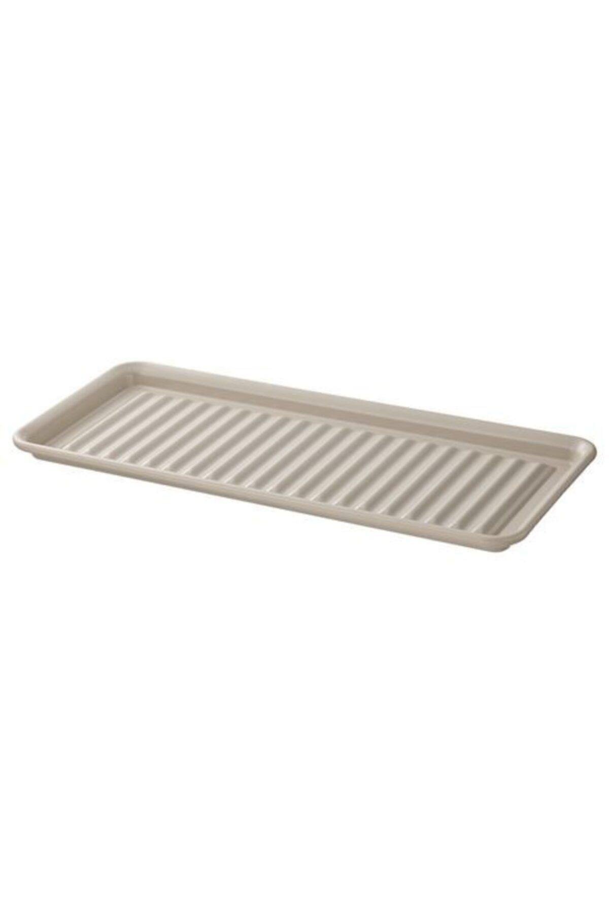 Bulaşıklık Bej Renk 15x35 cm Pratik Bulaşık Tablası