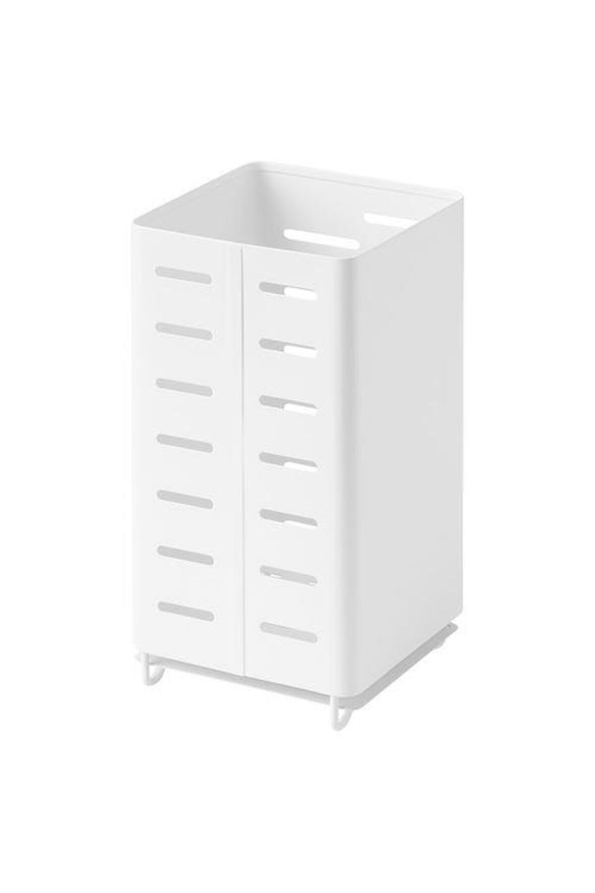 Çatal-Bıçak-Kaşıklık Beyaz Renk 18 cm Çekmeceli,Delikli Sade,Modern Kaşıklık