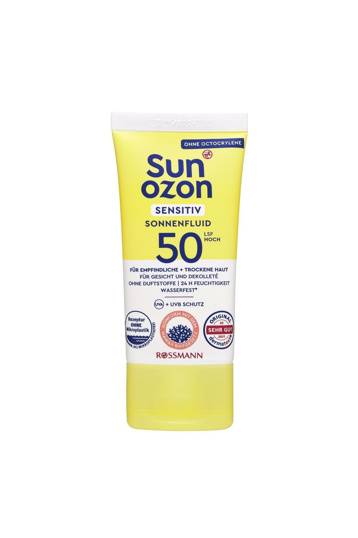 Güneş Koruyucu Yüz Kremi Sensitive 50SPF - Hassas Cilt - 50 ml