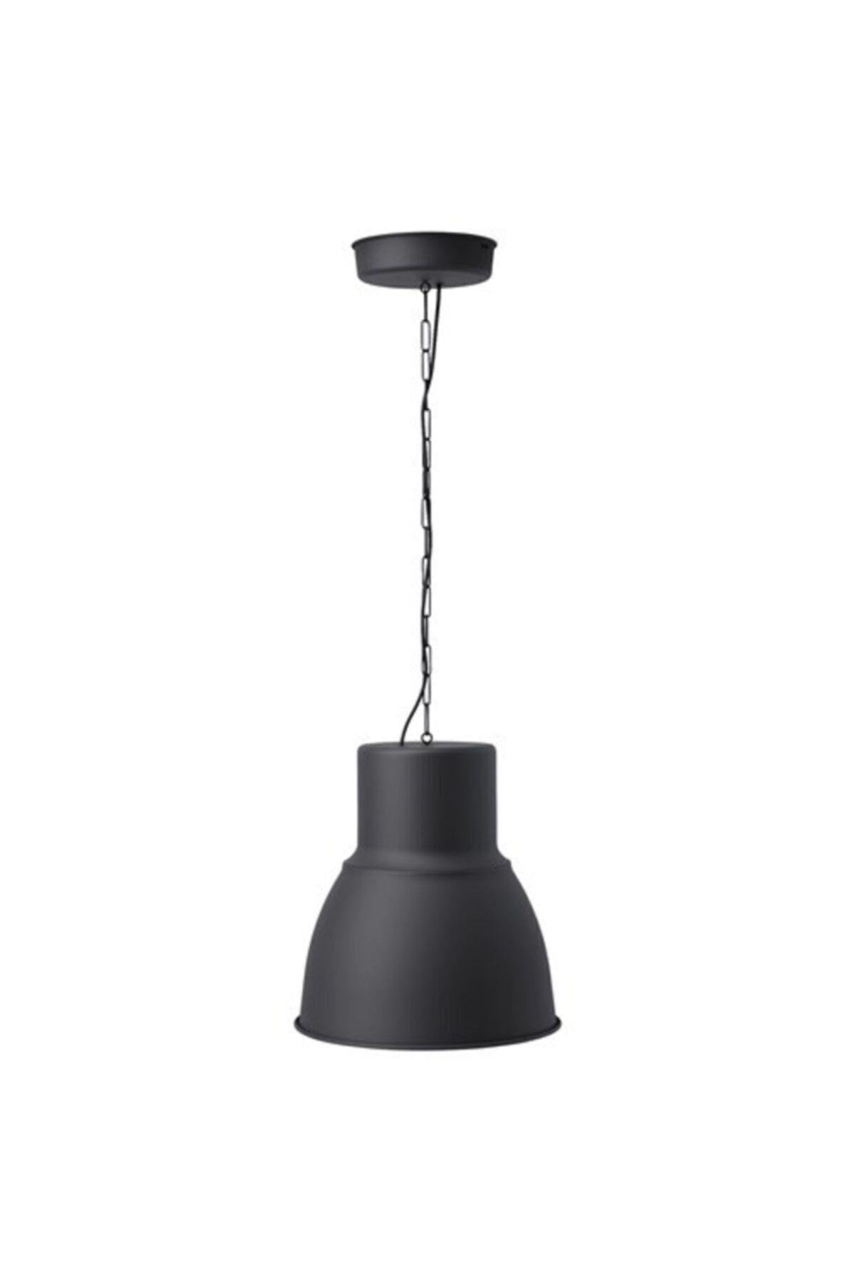Hektar Sarkıt Lamba Koyu Gri, Tavan Lambası, 38 Cm