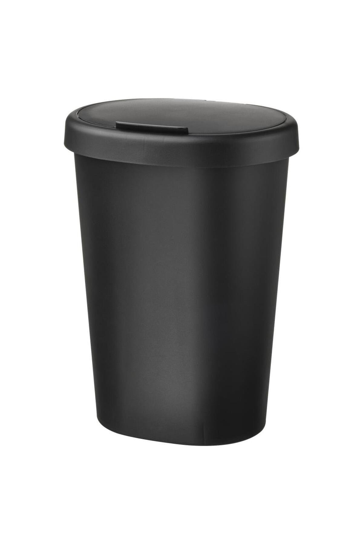Hölass Plastik Çöp Kutusu - Siyah - 8 Lt
