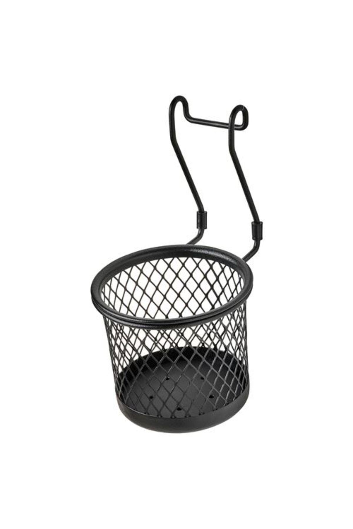 Hultarp Çatal Bıçaklık, Siyah 14x16 Cm, Tezgah Arası Metal Tel Sepet