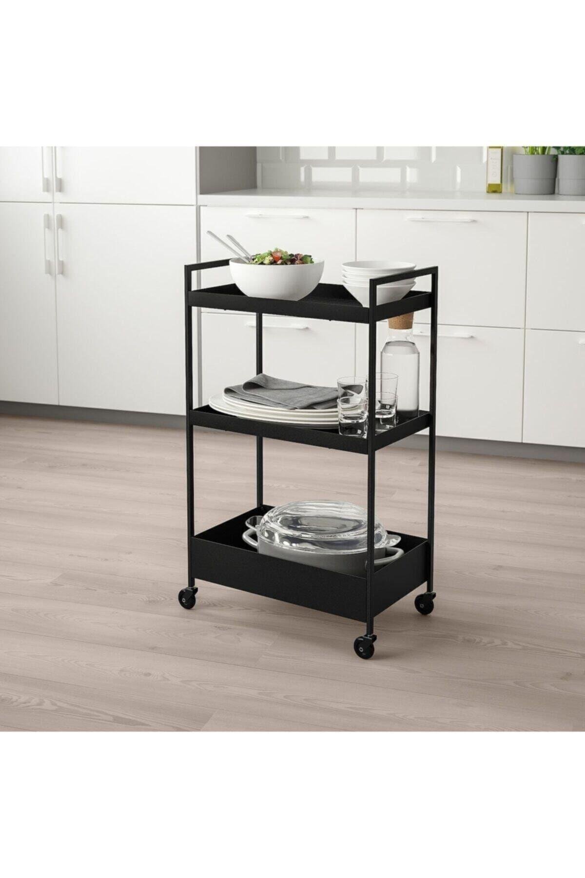 Ikea Nıssafors Servis Arabası Siyah