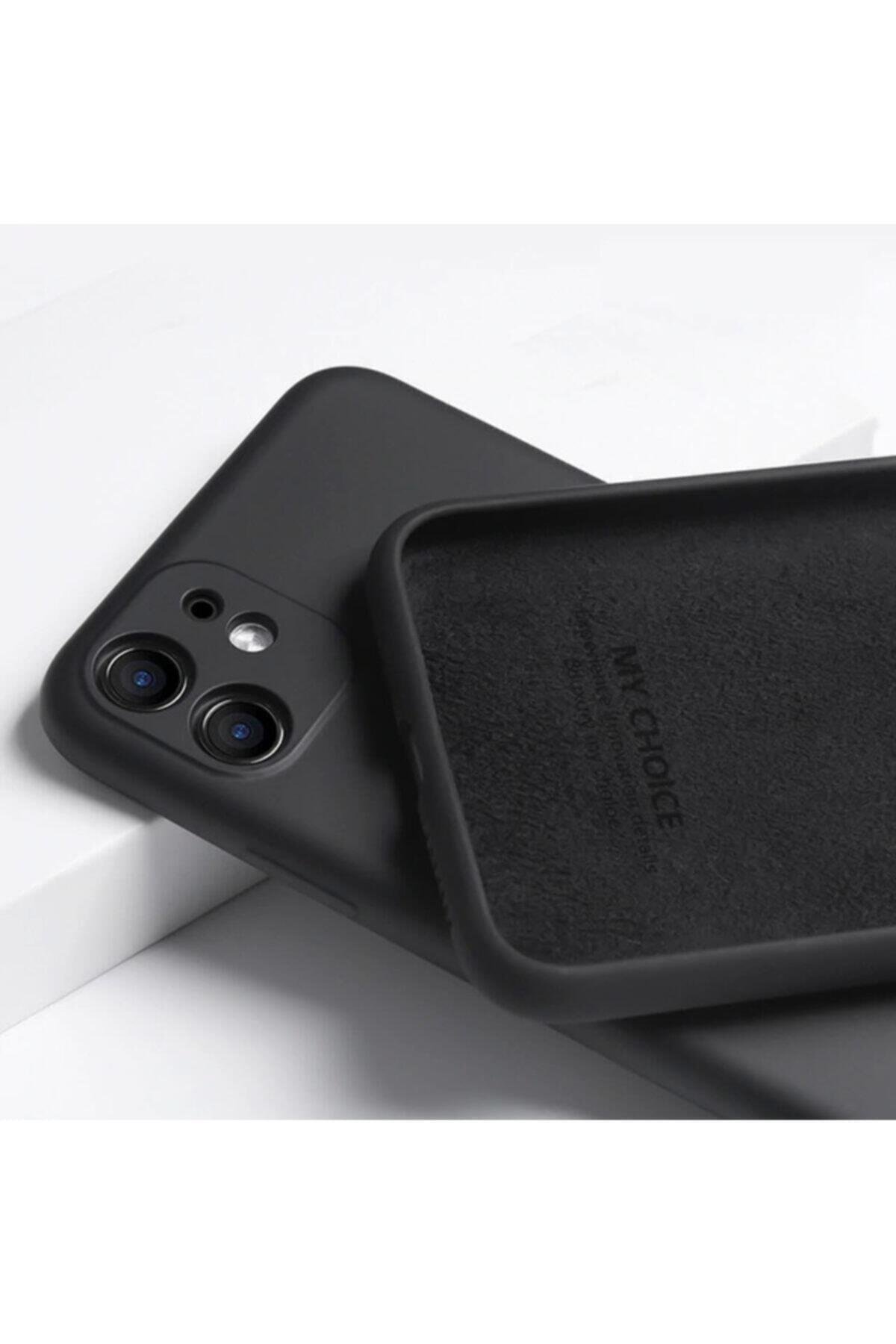 Iphone 11 3d Uyumlu  Kamera Korumalı Lansman Içi Kadife Yumuşak Silikon Siyah Kılıf