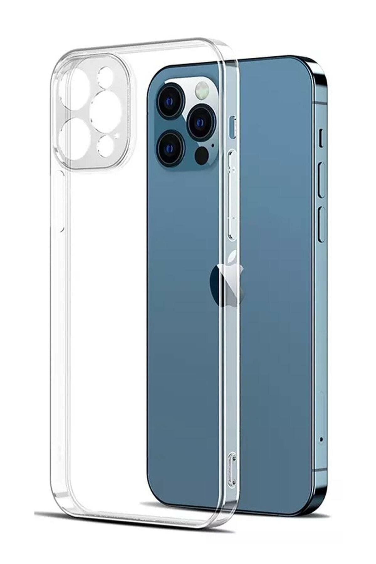 Iphone 12 Pro Max Uyumlu Önleyici Kamera Korumalı Şeffaf Silikon Kılıf Aa Kalite