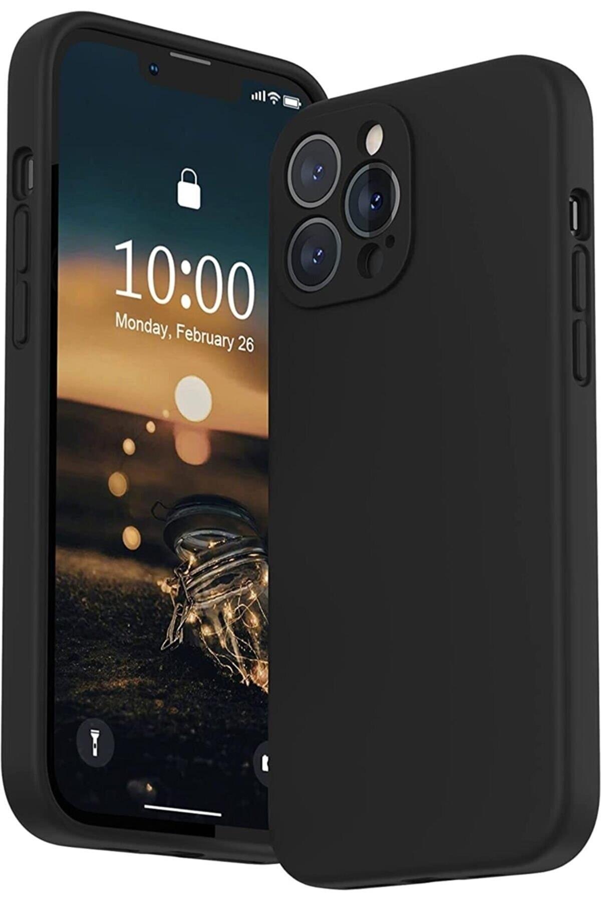 Iphone 13 Pro Max Uyumlu Kılıf Lansman Kadife Kamera Korumalı Yumuşak Silikon Lansman