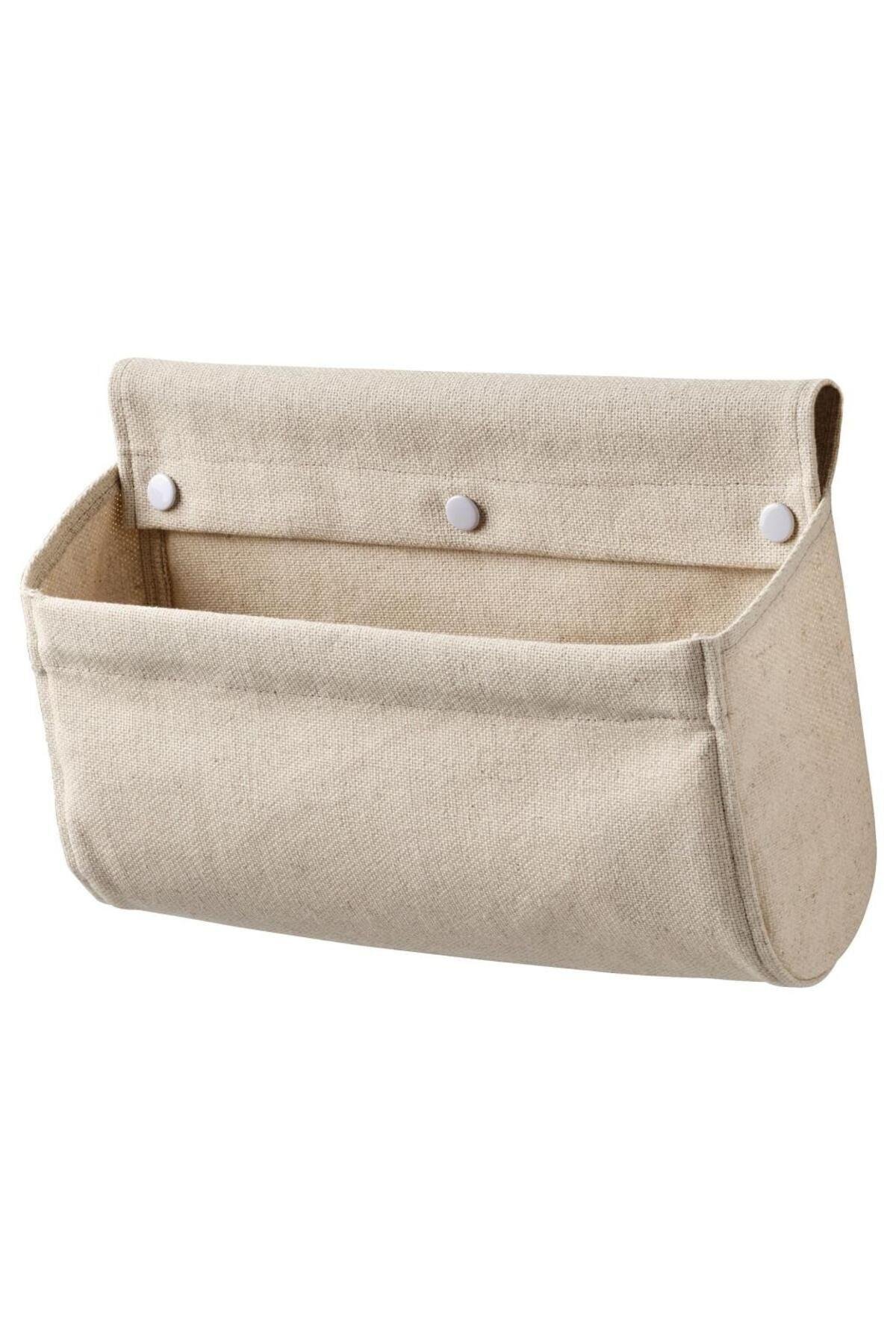 Nereby 23x33 Cm Duvar Rayına Takılabilir Asılabilir Natüel Düzenleyici Cep Organızer