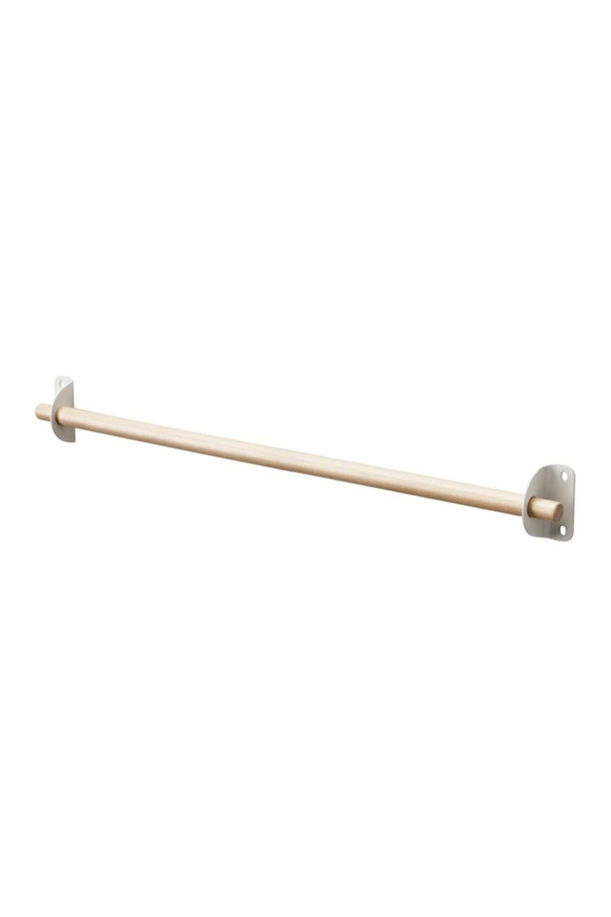Nereby 60 Cm Masif Ahşap Duvar Rayı