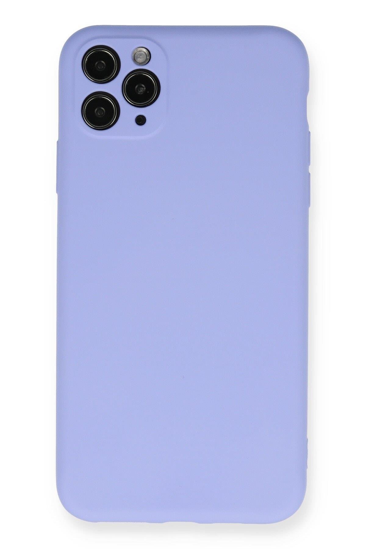Newface Iphone 11 Pro Max Kılıf Nano Içi Kadife Silikon - Lila