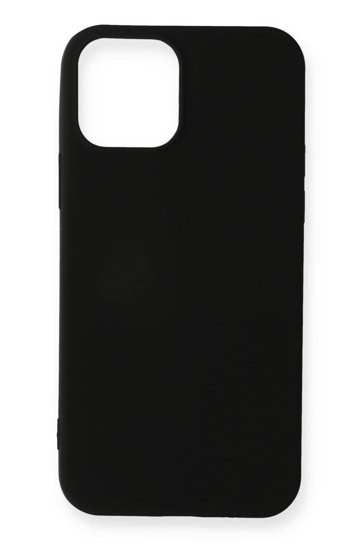Newface Iphone 12 Pro Max Kılıf Premium Rubber Silikon - Siyah