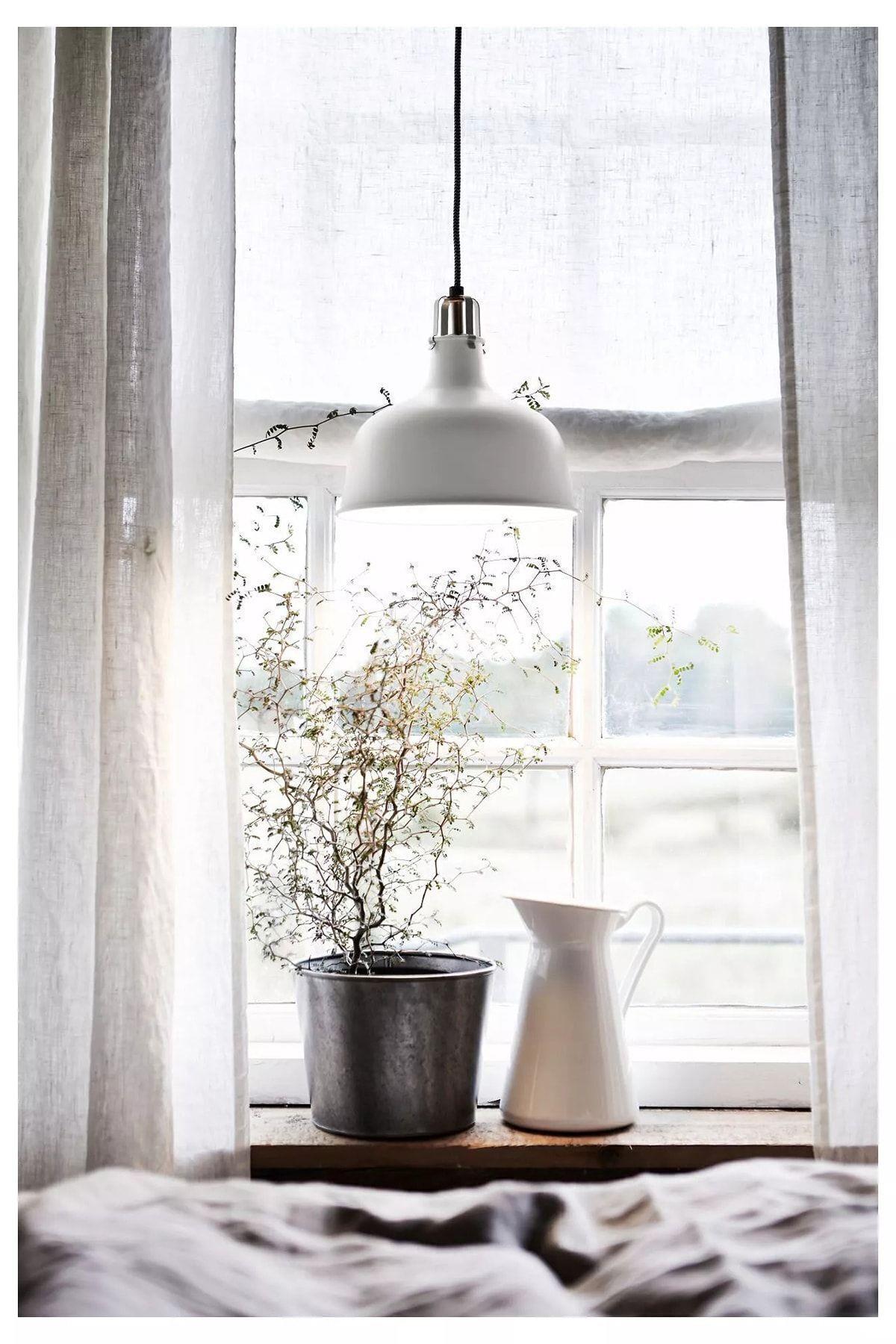 Sarkıt Lamba, Kırık Beyaz, 23 Cm