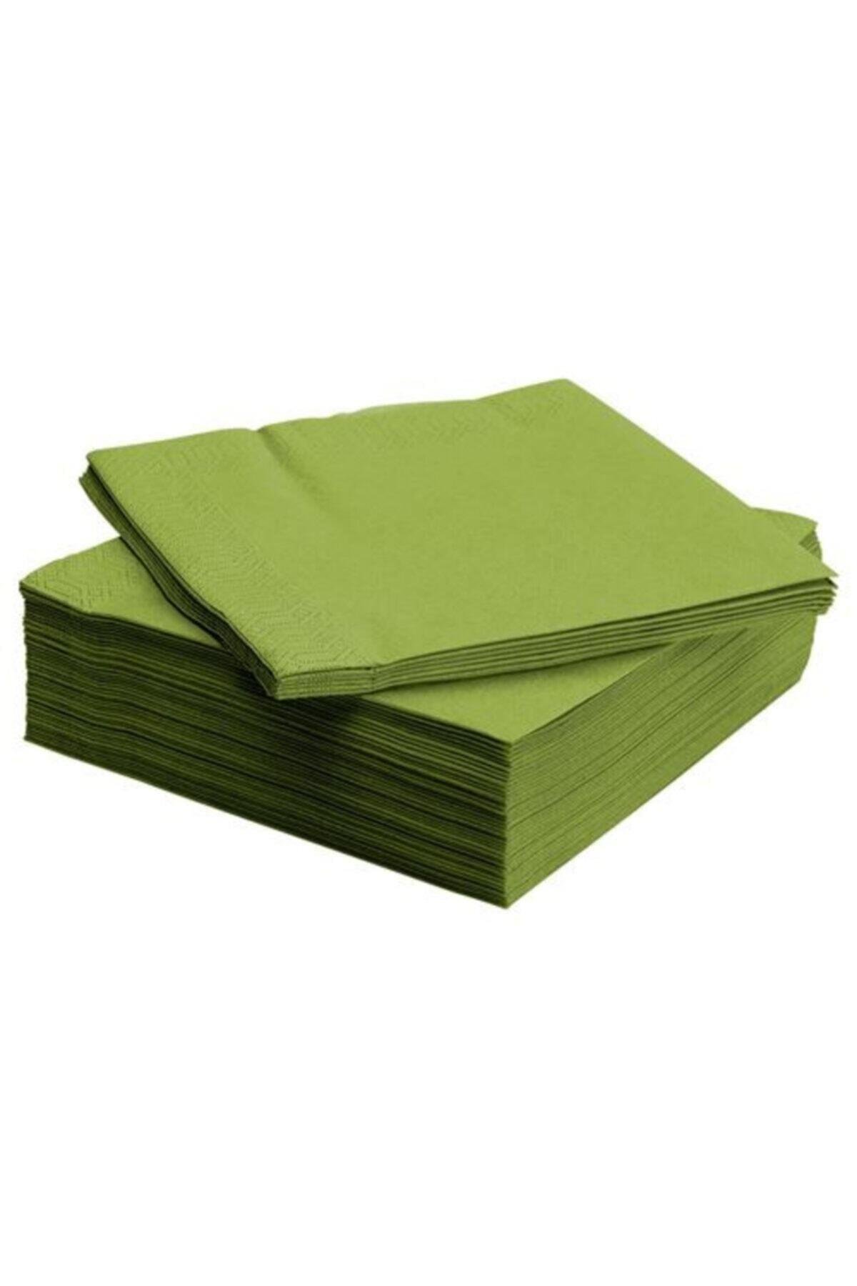 Servis Peçete 40x40 Cm 50 Adet Açık Yeşil Renkli Peçete