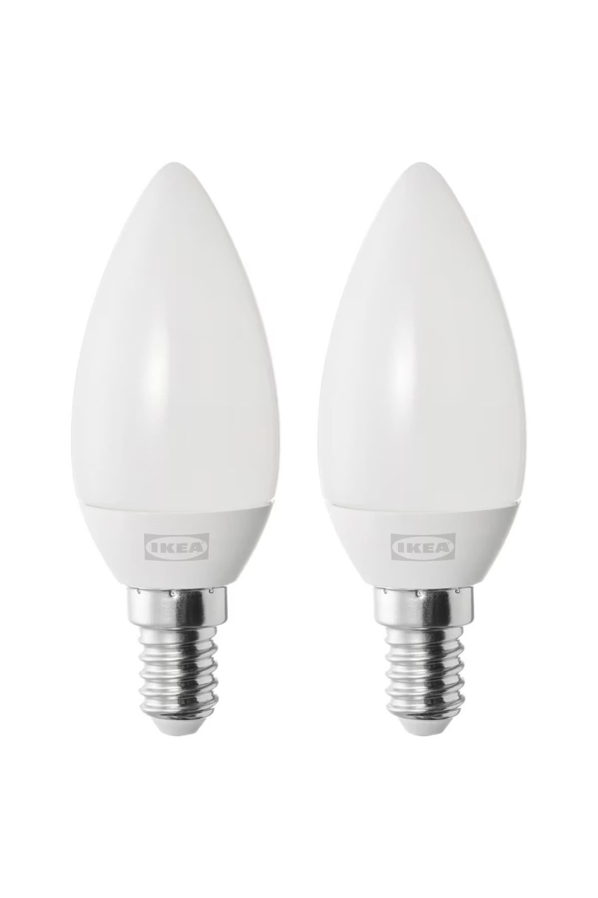Solhetta 2 Adet E14 İnce Duy Sıcak Beyaz Led Ampul 250 Lümen