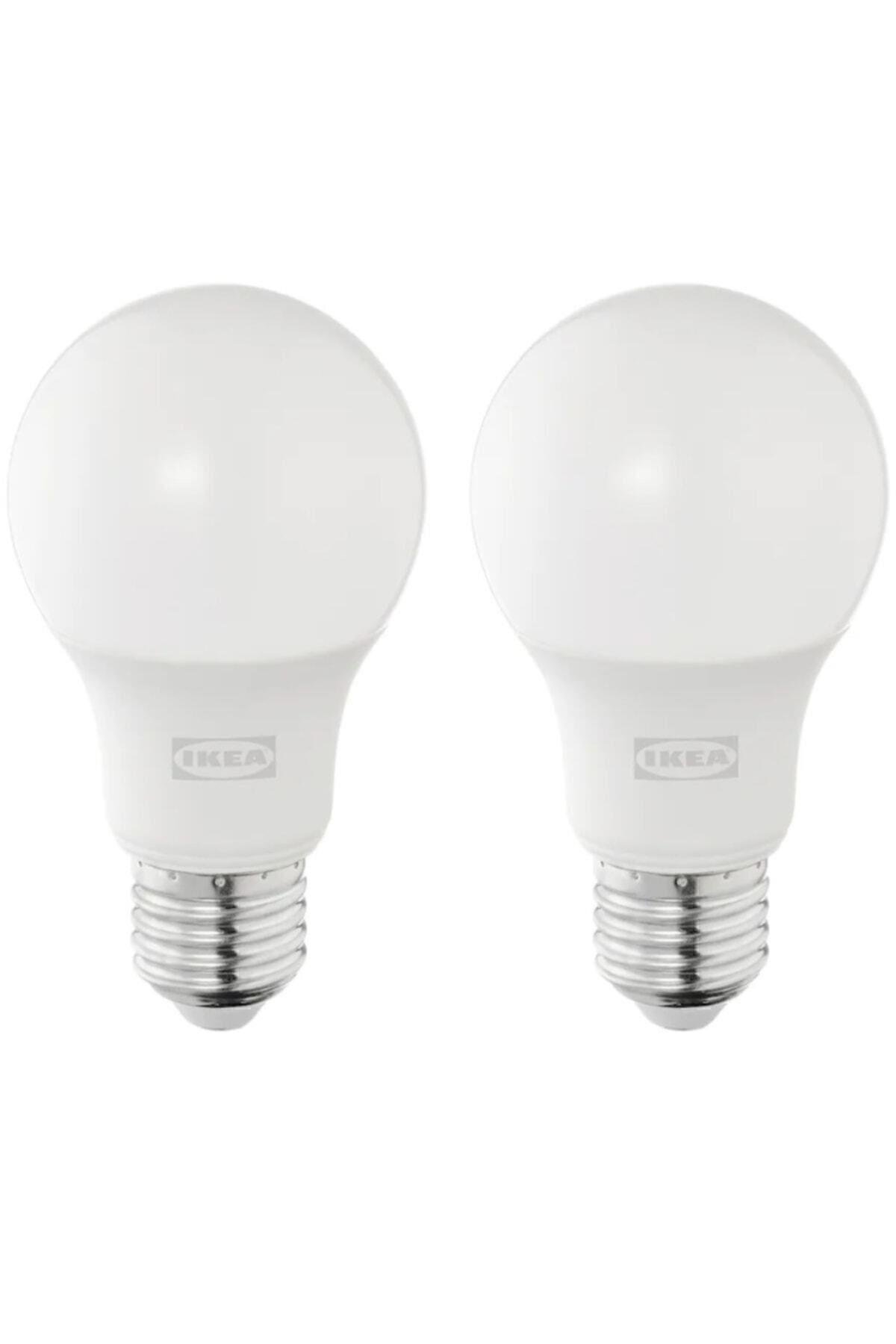 Solhetta 2 Adet E27 Kalın Duy Led Ampul 470 Lümen Gün Işığı Sıcak Beyaz