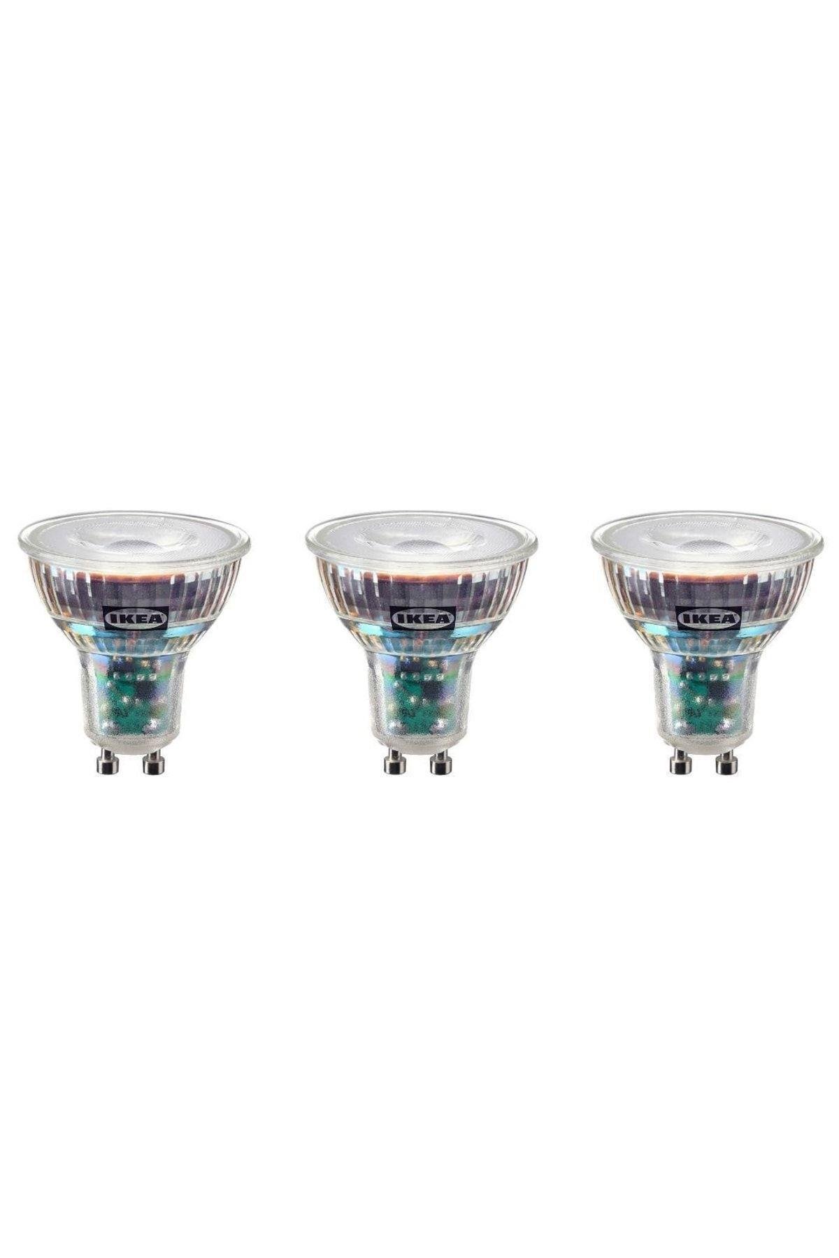 Solhetta Led Ampul Gu10, Işık Rengi: Sıcak Beyaz (2700 Kelvin) 3 Adet
