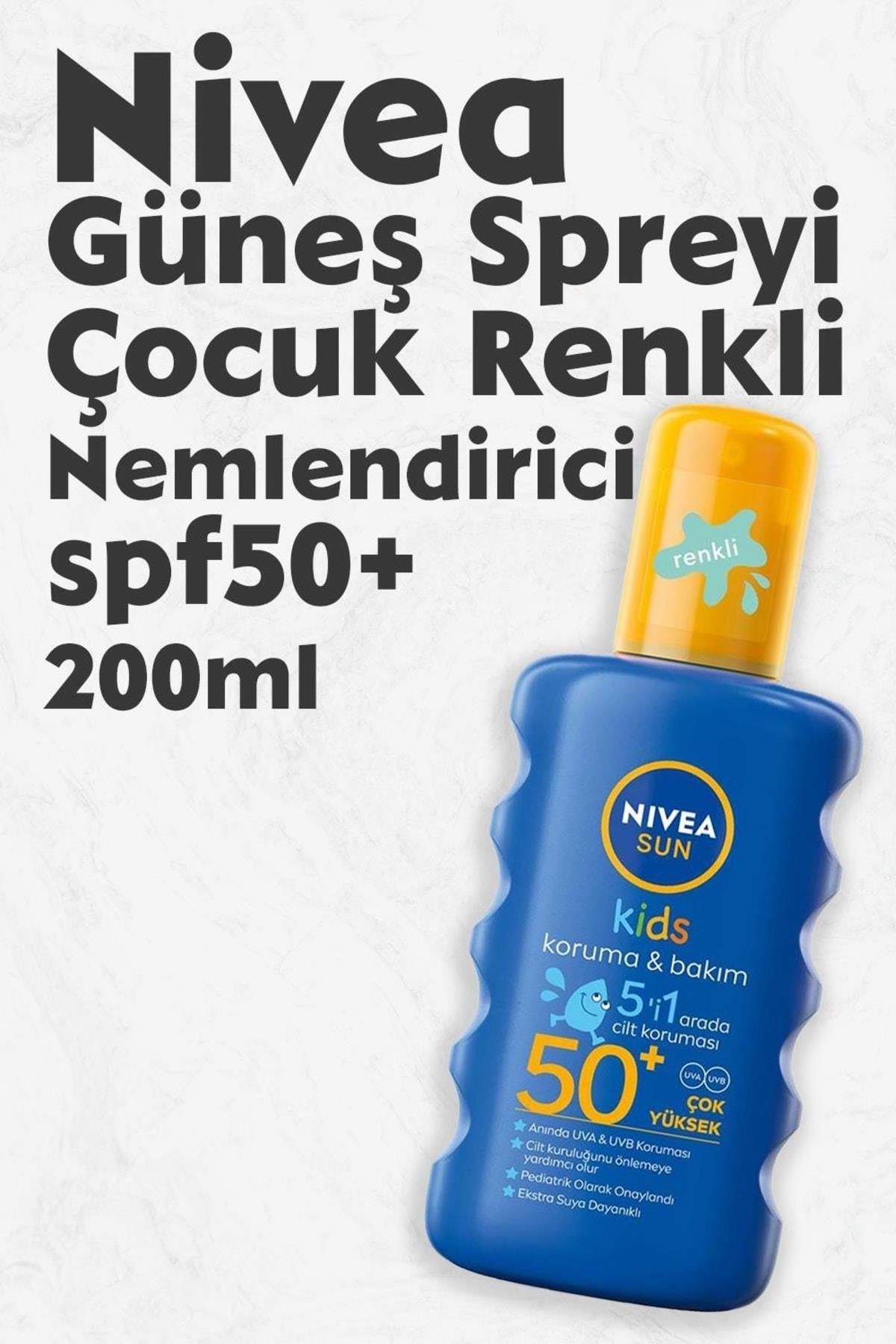 Sun Çocuk Renkli Nemlendirici Güneş Spreyi Gkf 50+ 200 ml
