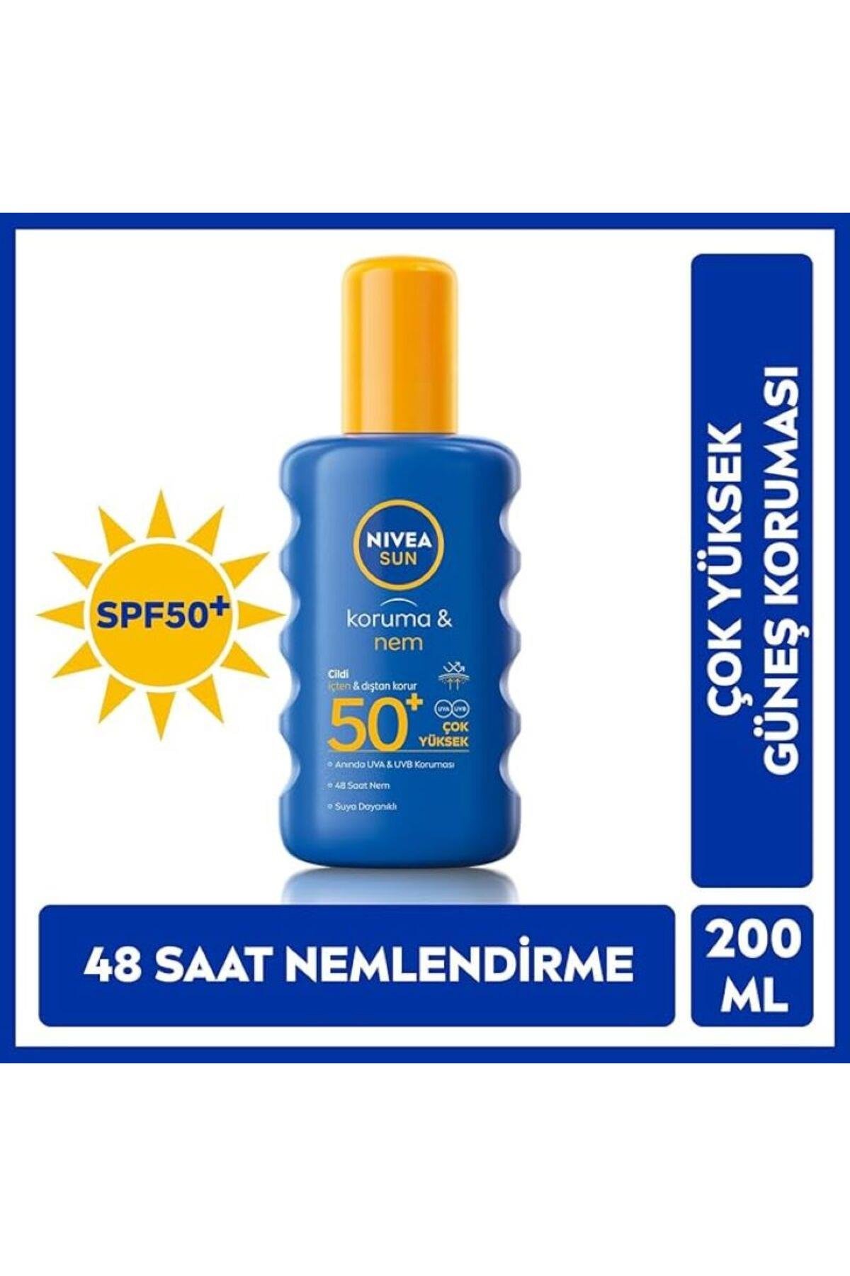 Sun Koruma& Nem Spf 50+ Leke Karşıtı Güneş Spreyi 200 ml
