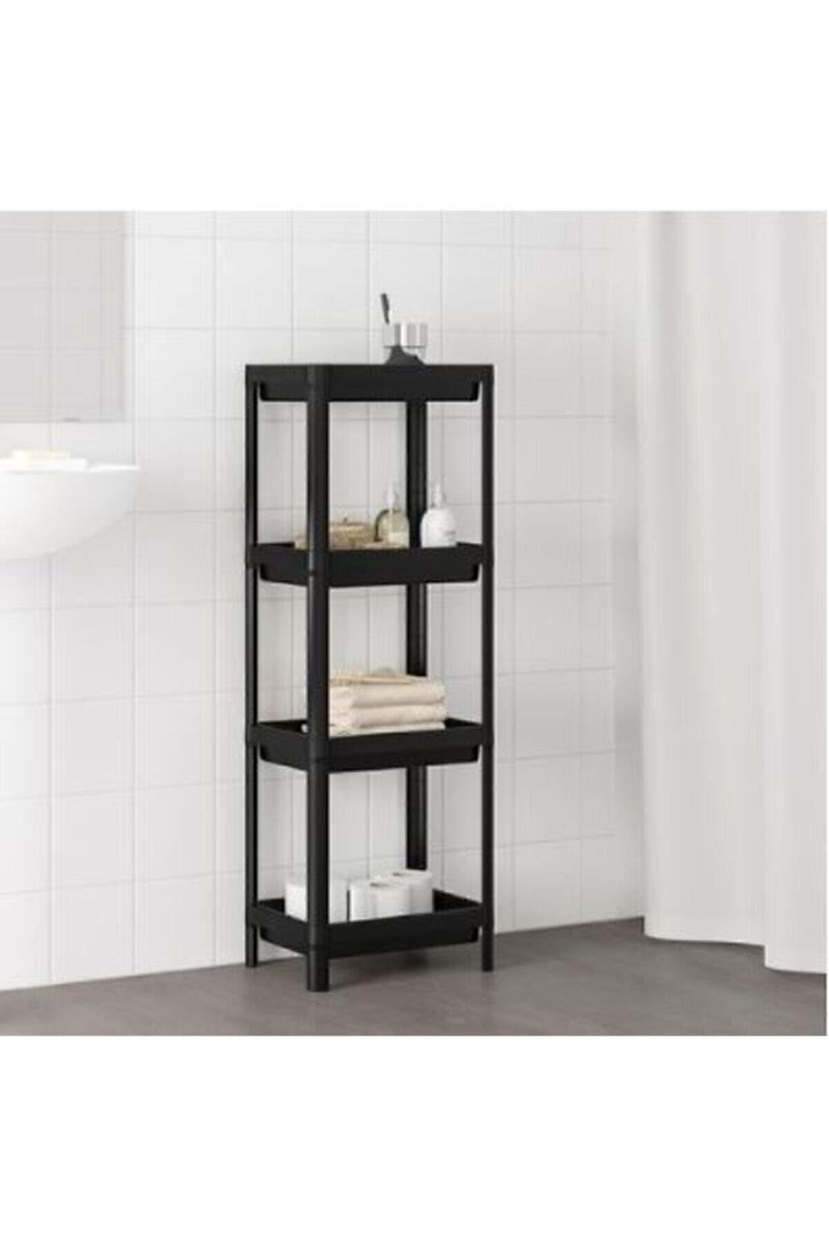 Vesken 3 Bölmeli Banyo Mutfak Raf Ünitesi  36x23x100 cm