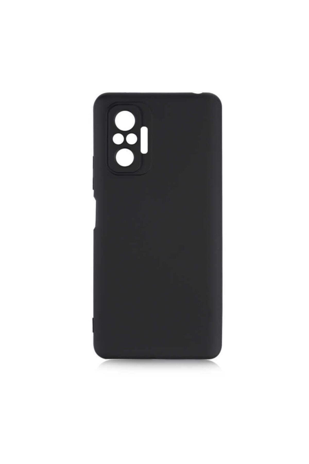 Xiaomi Redmi Note 10 Pro  Uyumlu Kılıf Mara Silikon Mat Soft Kamera Korumalı Lansman Siyah