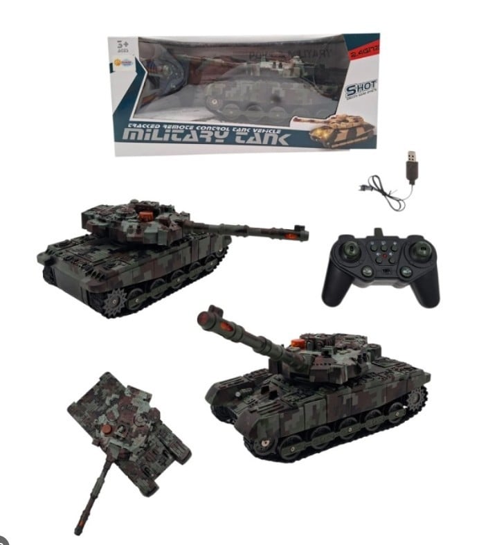 2.4G UZAKTAN KUMANDALI SESLİ ŞARJLI TANK