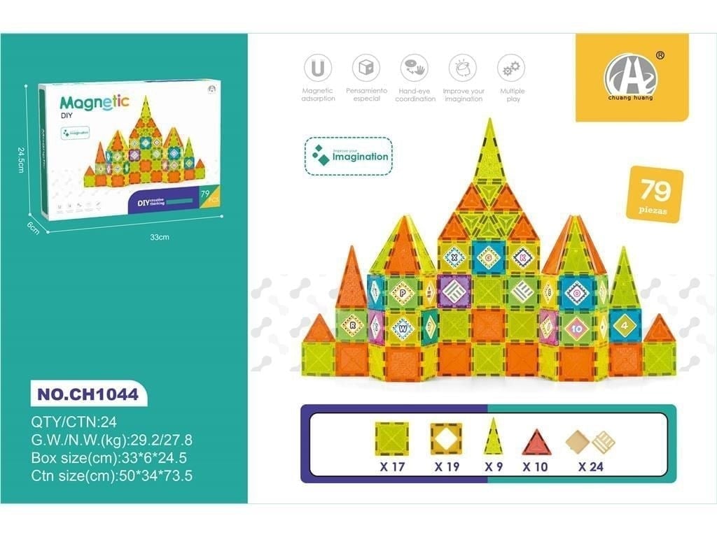 5.5CM MANYETIK BLOKLAR 79PCS