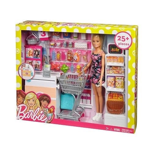BARBIE SÜPERMARKETTE OYUN SETİ