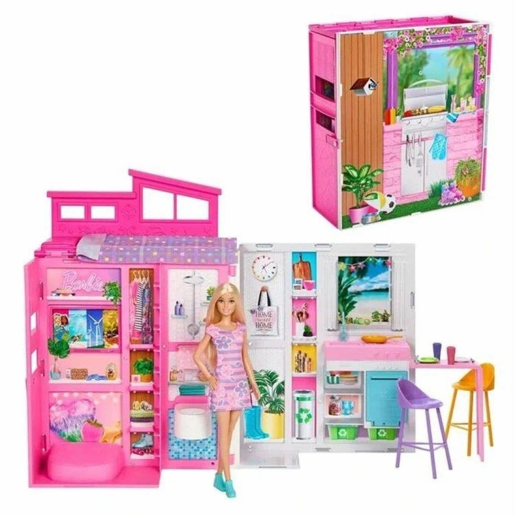 BARBIE YENİ PORTATİF EVİ 2024 (BEBEK DAHİL)