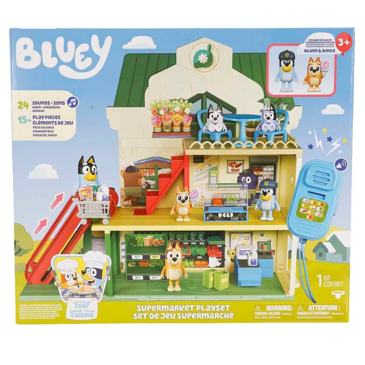 BLUEY SUPERMARKET OYUN SETİ ( 24 SES EFEKTLI VE OZEL
FİGÜRLU )