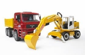 Bruder Man Kamyon ve Liebherr Ekskavatör 02751