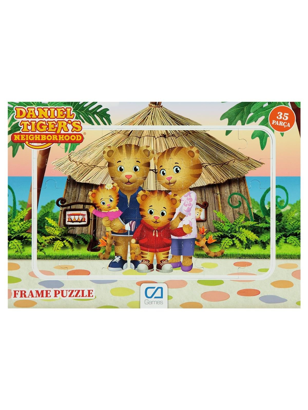 CAFRM-5240-5241 CA GAMES DANİEL TİGERS FRAME PUZZLE 35
