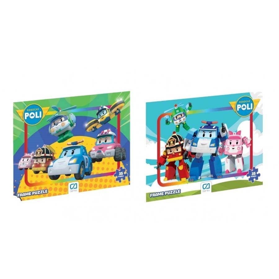 CAFRM-5324-5325 CA GAMES ROBOCAR POLİ PUZZLE FRAME 35