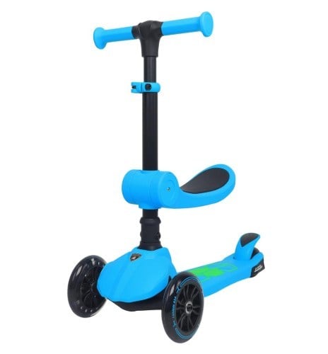 L5-2IN1-B LAMBORGHİNİLİSANSLI KATLANIR OTURAKLI IŞIKLISCOOTER (MAVİ)