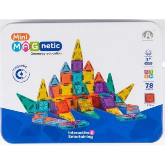 METAL KUTUDA 78 PARCA MAGNETIC BLOKLAR