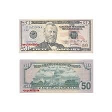 Oyuncak Kağıt Para 50li 50 USD