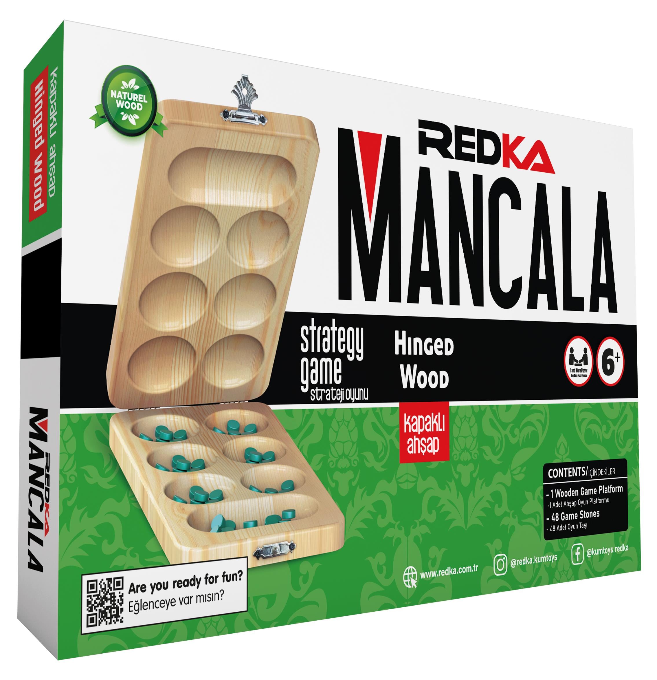 REDKA KAPAKLI AHŞAP MANCALA