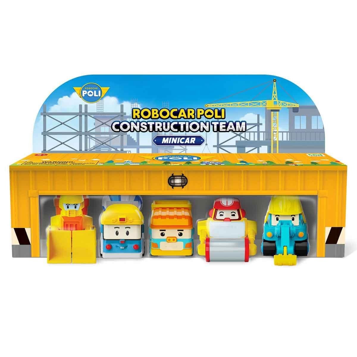 ROBOCAR POLİ MİNİ İNŞAAT
ARAÇLARI 5'Lİ SET