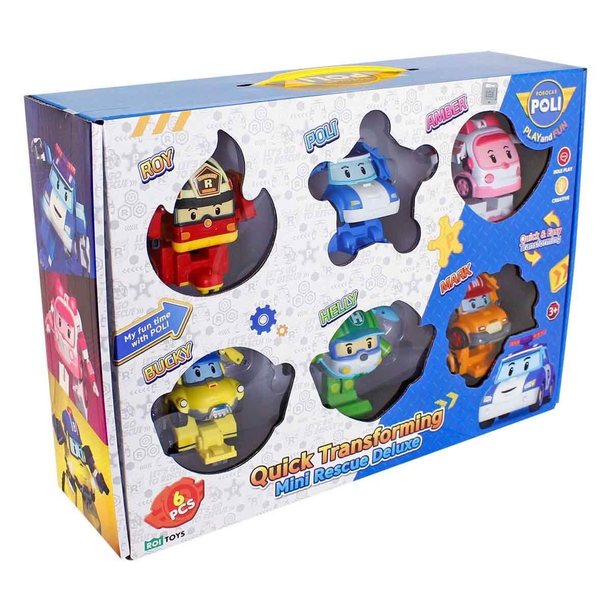 ROBOCAR POLİ QUİCK
TRANSFORMİNG MİNİ RESCUE DELUXE 6'LI SET