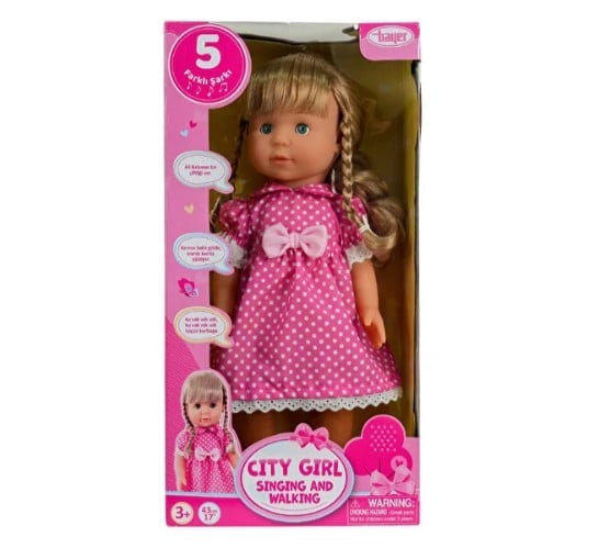 ŞEHİR KIZI - ŞARKI SÖYLEYEN VE YÜRÜYEN BEBEK 43 CM