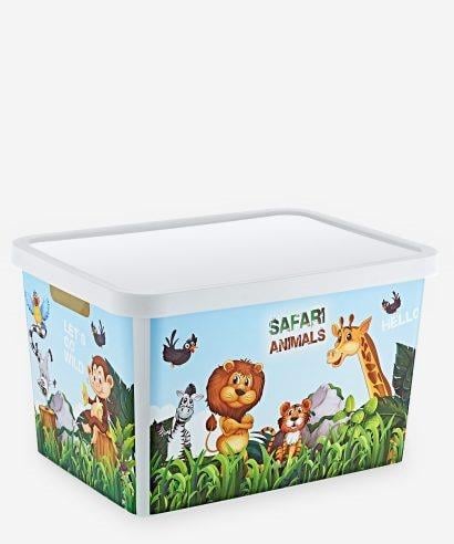 STAFİ KAPAKLI KUTU 18LT IML ANIMAL