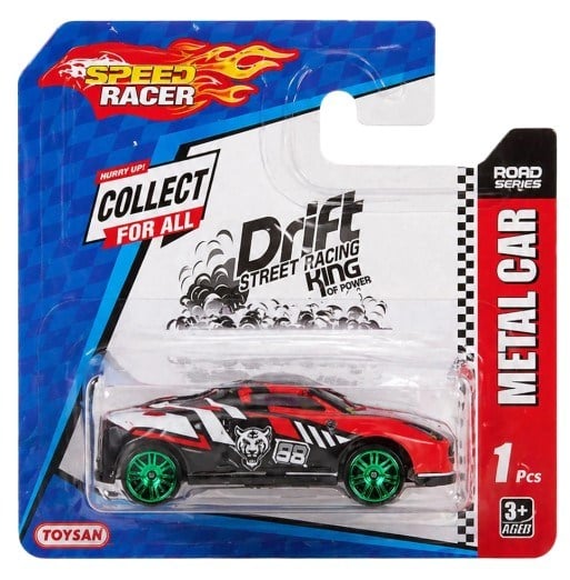 TOYSAN 1'Lİ SPEED RACER METAL ARABA