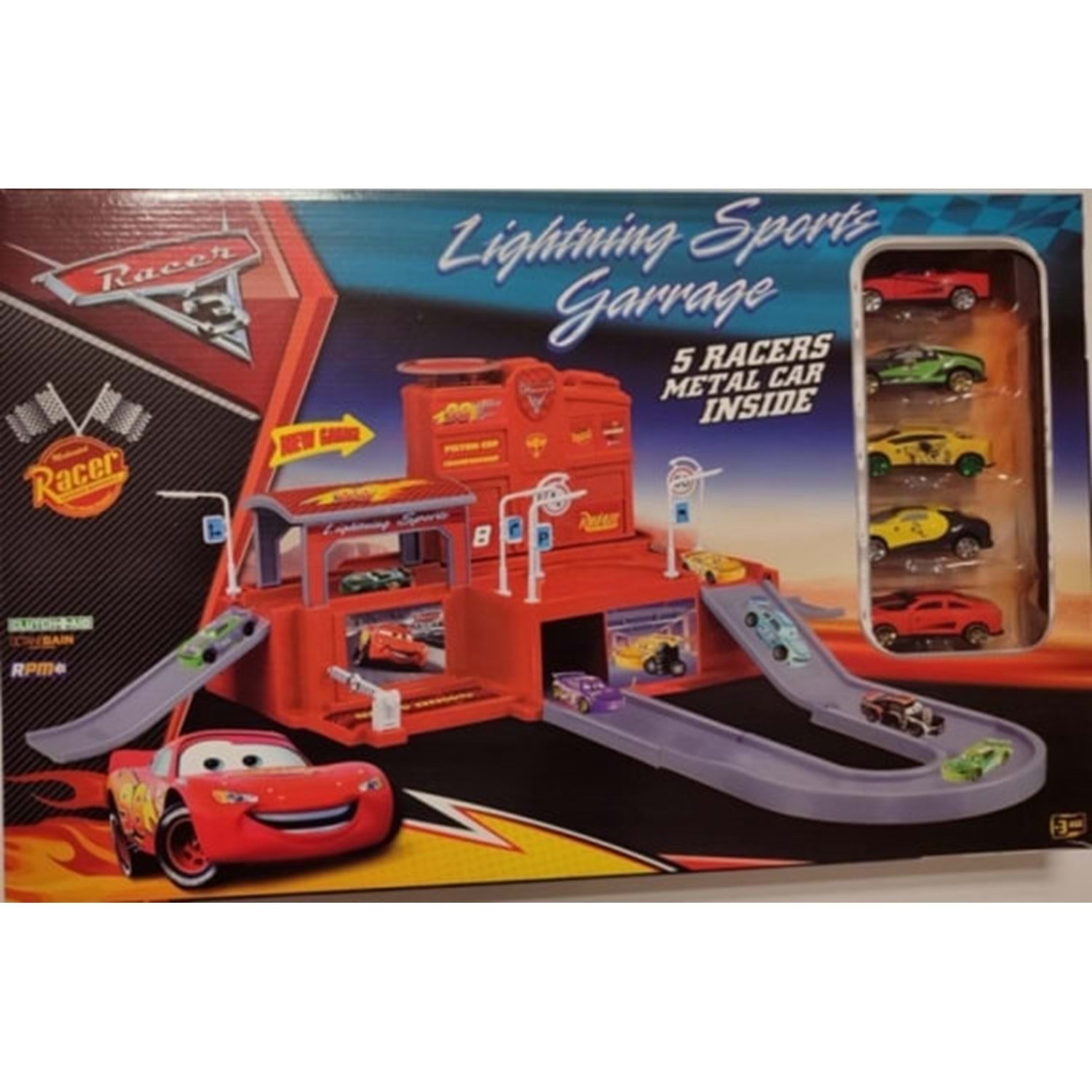 TOYSAN GARAJ SETİ - 5 METAL ARABA