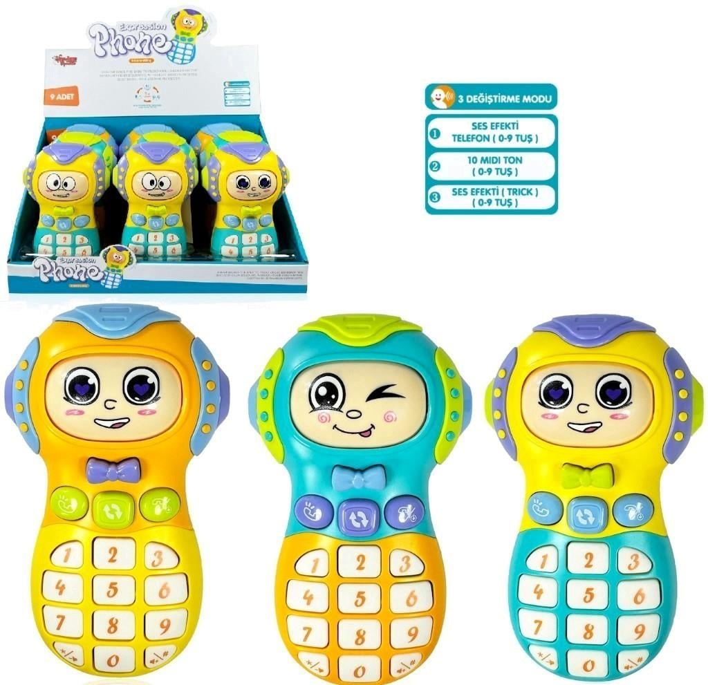 Vardem Işıklı ve Müzikli Cep Telefonu Bebek Piyanosu