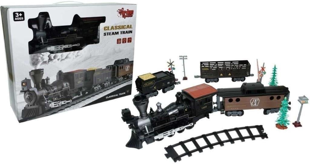 Vardem Işıklı ve Sesli 30 Parça Classic Buharlı Tren Set
